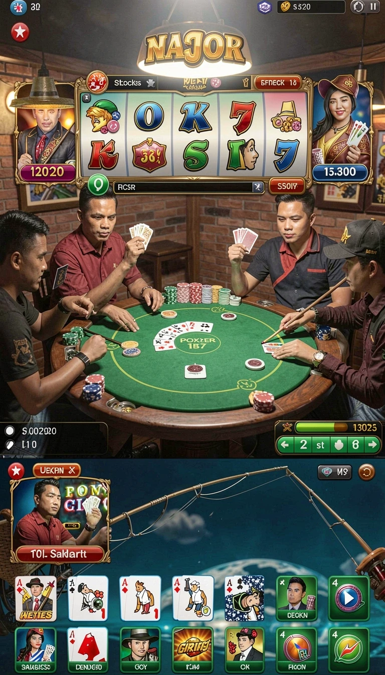 Beragam pilihan permainan menarik dalam aplikasi asia200 App APK Terbaru.